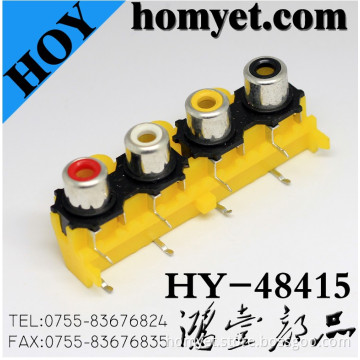 Four Holes Radio Corporation of American with Silvering in Yellow (HY-48415)
